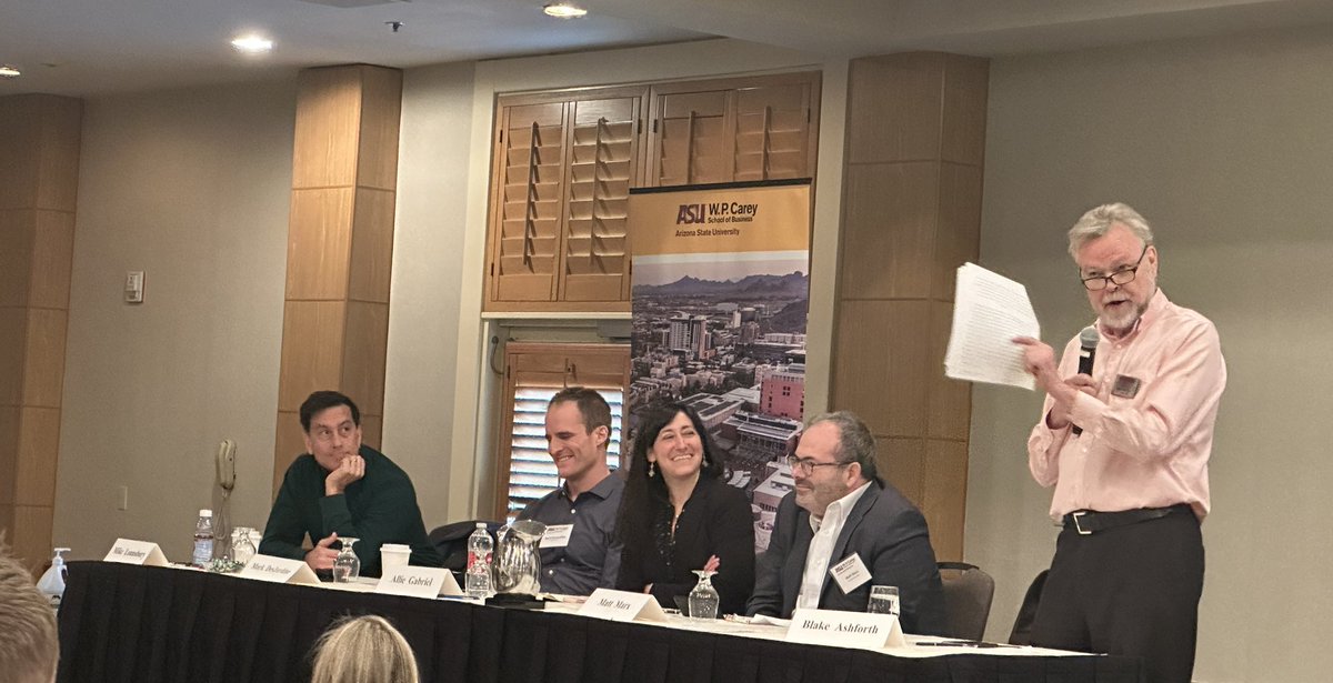 Amanda Sharkey (@amandajsharkey) on Twitter photo Thanks to @mattmarx
@profasgabriel
@desjardinemark and Mike Lounsbury for sharing lessons learned from their experiences of bringing their research into the public conversation and to Blake Ashforth for moderating a great panel <a href="/WPCareySchool/">W. P. Carey School</a> Thanks to @mattmarx
@profasgabriel
@desjardinemark and Mike Lounsbury for sharing lessons learned from their experiences of bringing their research into the public conversation and to Blake Ashforth for moderating a great panel <a href="/WPCareySchool/">W. P. Carey School</a>