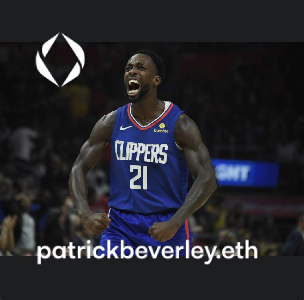 newly listed: 12.21 ETH @patbev21

Patrick Beverley is a three-time NBA all-defensive team member. SAVAGE. 

#ENS #ETH #Crypto #NFT #NBA 
#NBATwitter #NFTmarketplace 
#PatrickBeverley #Ethereum #Web3