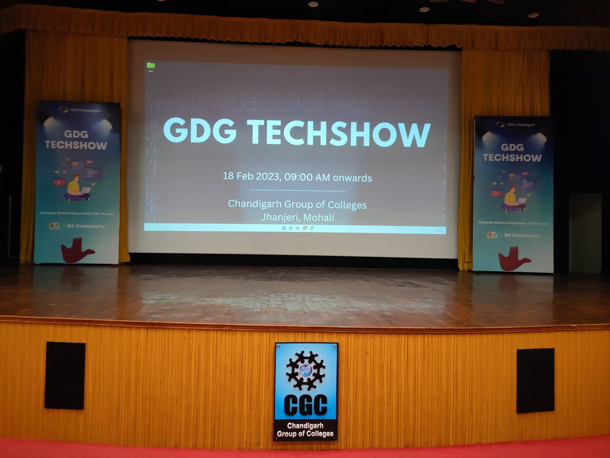 gdgchandigarh's tweet image. Venue of GDG Techshow

#gdgtechshow #gdgchandigarh