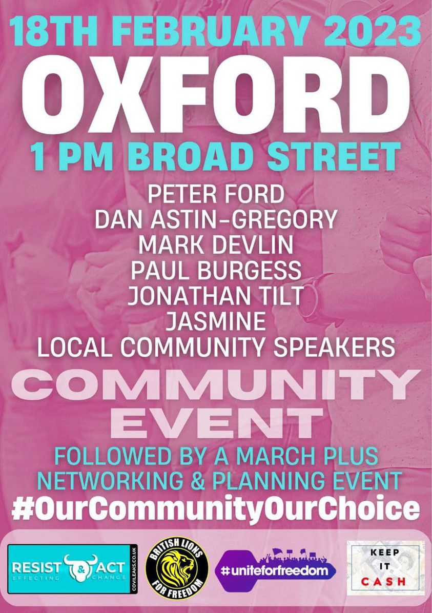 Oxford. 1pm today. History is watching.