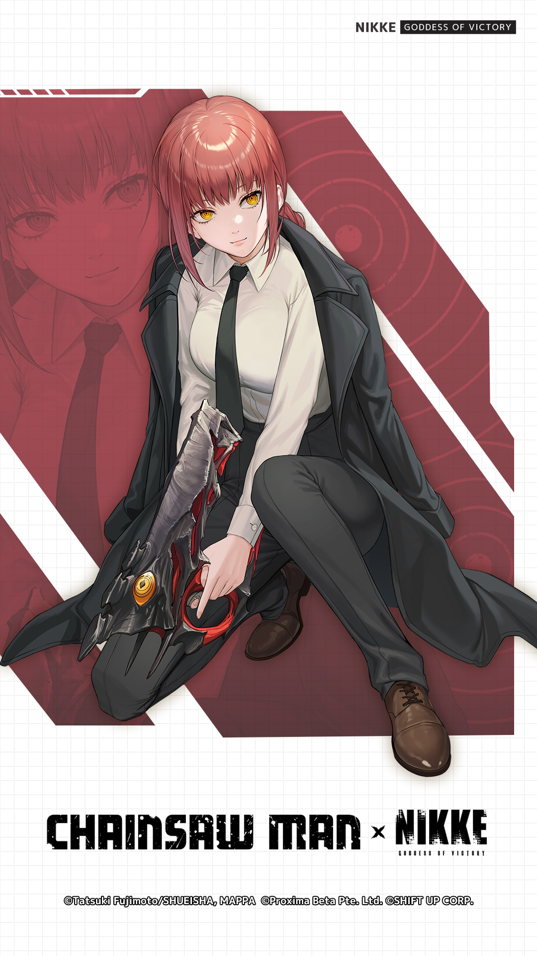 Chainsaw Man em Goddess of Victory: Nikke