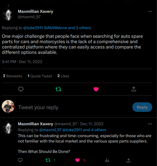 tuke2911's tweet photo. 1. Kuna hilo tatizo?
Ndio, tatizo hili lipo na linauwezo mkubwa wakurahisisha maisha ya watu kwa kuwatolea stress yakuweza kutafuta spare ya magari yao. https://t.co/EjgXjRcafM