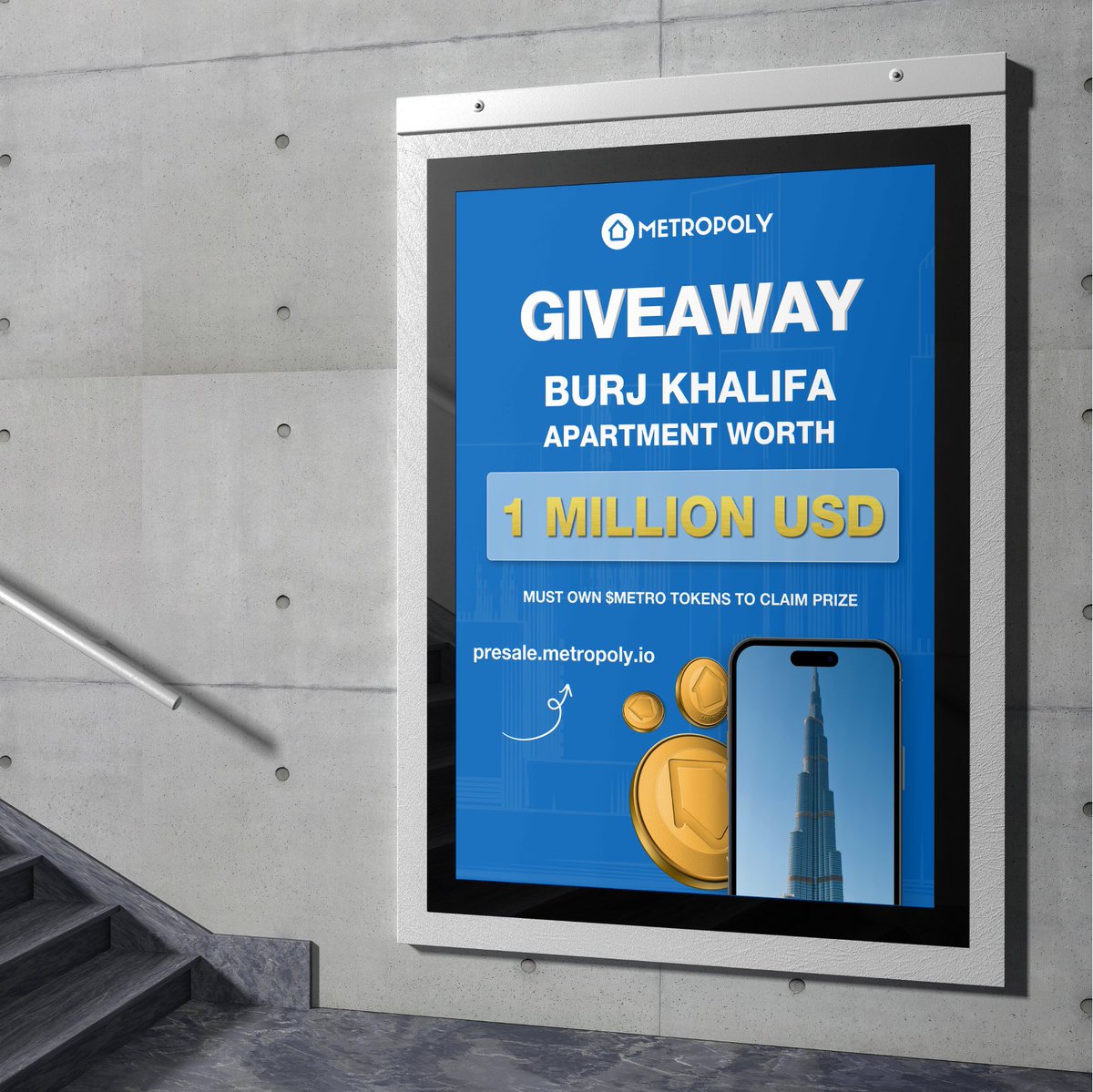 metropoly_io's tweet photo. METROPOLY'S $1,000,000 GIVEAWAY IS STILL LIVE! 💰

TO WIN THIS GIVEAWAY:

1 - BUY $METRO TOKENS:
https://t.co/iMNSYw6Nur

2 - COMPLETE THE CONTEST TASKS:
https://t.co/OdxkxCCfVZ

JOIN AND SHARE WITH YOUR FRIENDS FOR A CHANCE TO WIN THIS MASSIVE GIVEAWAY! 🏆 https://t.co/2DvOhe2Oum
