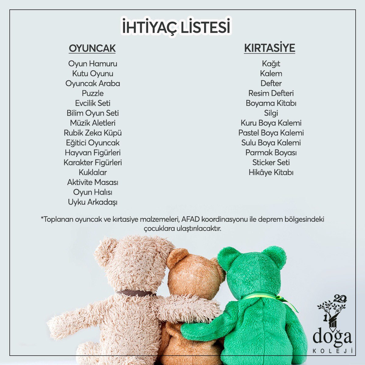 Çocuklarımızla Birlikte İyileşiyoruz!
#DoğaYanınızda