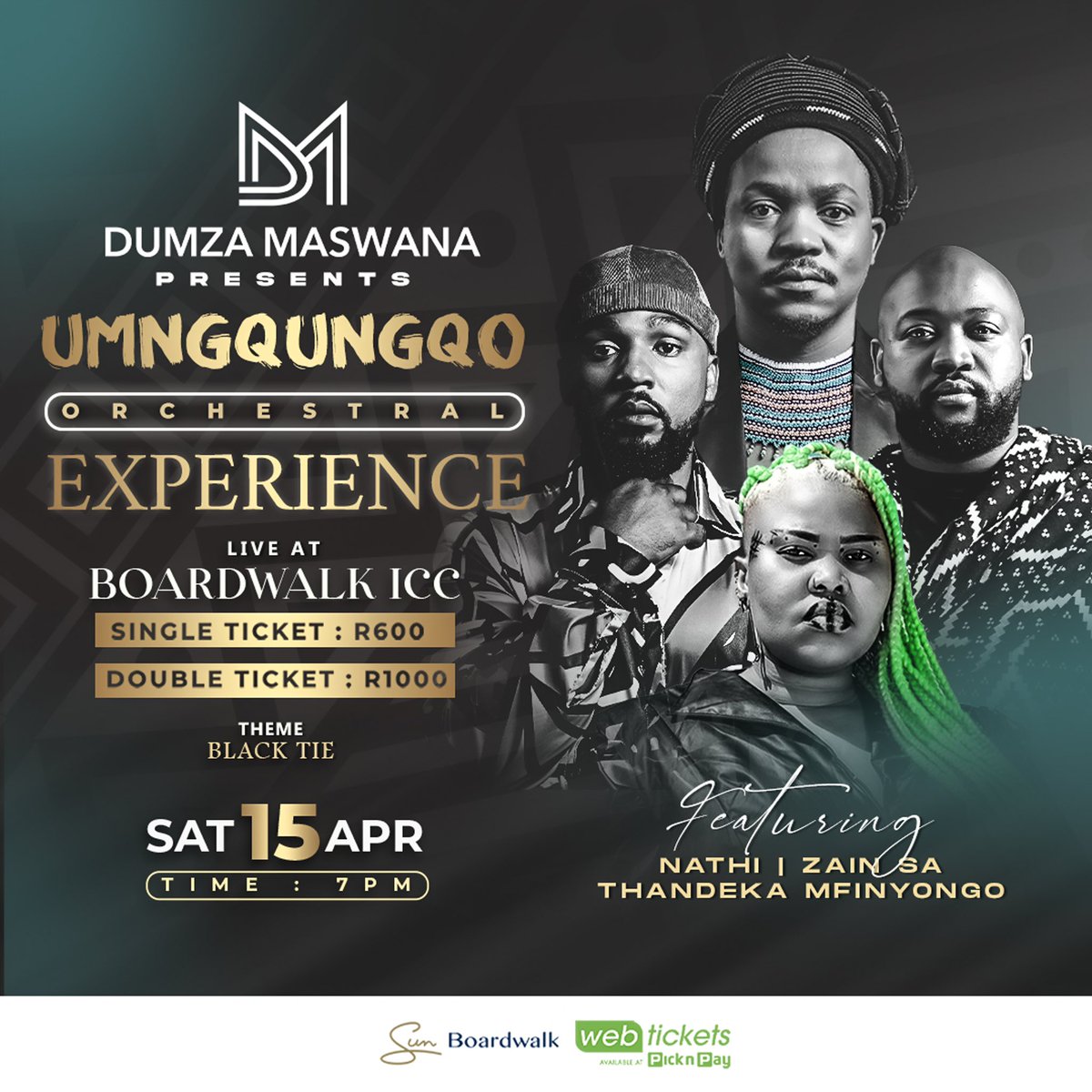 dumzamaswana's tweet photo. A dream I had for such a long time is now a reality. I have gathered great composers and arrangers to rework and reimagine my music for a 20 piece orchestra. 

I’m super theilled to be joined by my friends @IamNathiMankayi @ZainSA4real &amp; @ThandekaM86. 

@webticketsSA https://t.co/wDu7GLDBWI