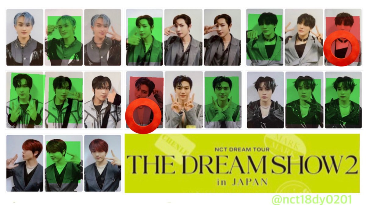 NCTdream ドリショ チョンロ dream show 手渡しカード