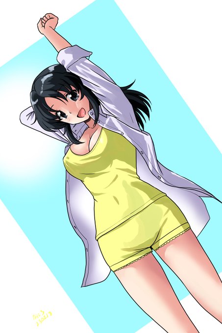 #週末ガルパンお絵描き120分一本勝負
#週末ガルパンお絵描き120分一本勝負20230217
部屋着(想像)のあゆみちゃん! 