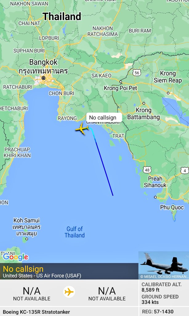 FMilcoms's tweet photo. #RCH071 #AE0150 departed RODN and approaching VTBU.
#CW464 https://t.co/p2QlCpYOAq