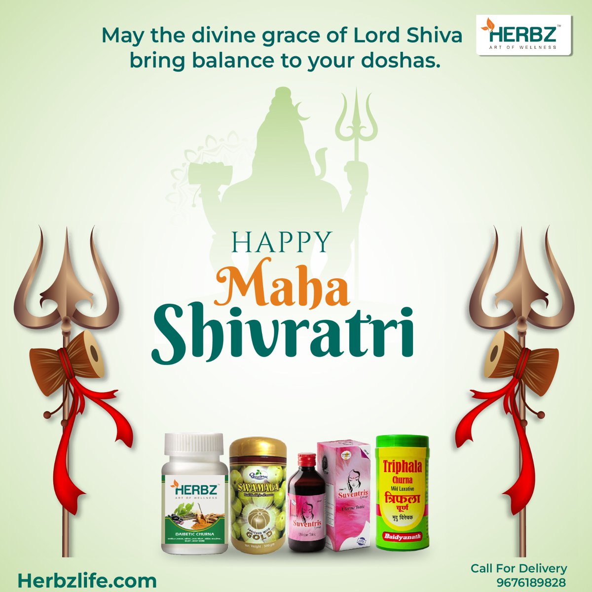 LifeHerbz's tweet photo. @LifeHerbz wishes you all a Very Happy #Mahashivratri ॐ!
May Lord Shiva bless you and your family with perfect health and well being.
#महाशिवरात्रि #Mahashivratri2023 #wishes  #FastingIsMust #हर_हर_महादेव #LordShiva #mahakal #भगवानशिव #ayurvedicmedicine #herbzlife https://t.co/JtkDRsECQN