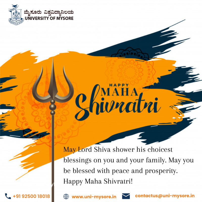 uom_online's tweet photo. May Lord Shiva shower his choicest blessings on you and your family. May you be blessed with peace and prosperity. Happy Maha Shivratri!
#mahashivratri2023 #MahaShivaratri #shivratri #onlinecource #onlineeducation #onlineprogram #universityofmysore https://t.co/V0o8RJKt4t