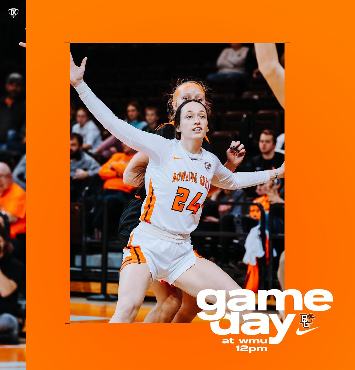 BGSUWBB's tweet photo. GAME DAY‼️

🆚 Western Michigan
📍 Kalamazoo, Mich.
🏟️ University Arena
⏰ 12:00 p.m.
📺 https://t.co/tgkz2ajDwC
📈 https://t.co/Qyrf2w8RzY
🎙️ https://t.co/15pnSbtDsh

#AyZiggy | #RiseUp | 🟠🏀🟤 https://t.co/L61mjC65sP