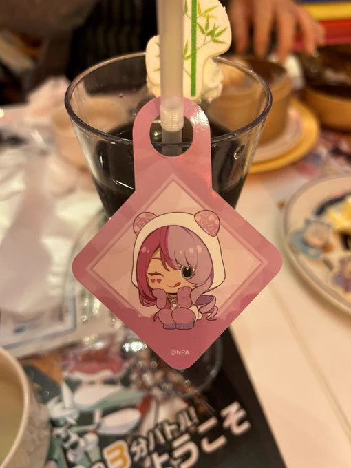 また行ってるコイツ!!すいぱや楽しかった!!零夜くんコースターとさっちんマドラー回収してきました( `-^ ) 