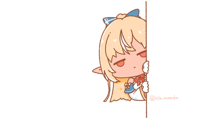 こちらを見ているかもしれないフレアちゃん。#しらぬえ 