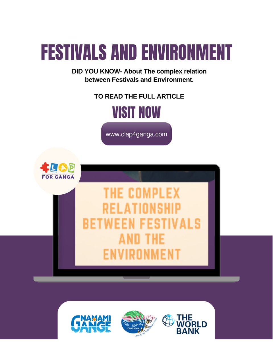 Clap4G's tweet photo. Festivals and environment
DID YOU KNOW- About The complex relation between Festivals and Environment.

TO READ THE FULL ARTICLE 
https://t.co/Ds2gfo5uGI

#article #clap4ganga #shivratri #festivals #blessings https://t.co/K96OLtjiTA