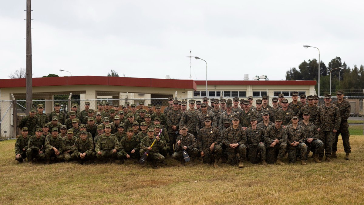 U.S. Marines and Sailors with the 31st Marine Expeditionary Unit and members of the Reconnaissance Batallion, Amphibious Rapid Deployment Brigade, Japanese Ground Self-Defense Force, conduct a bilateral exchange during Iron Fist 23.