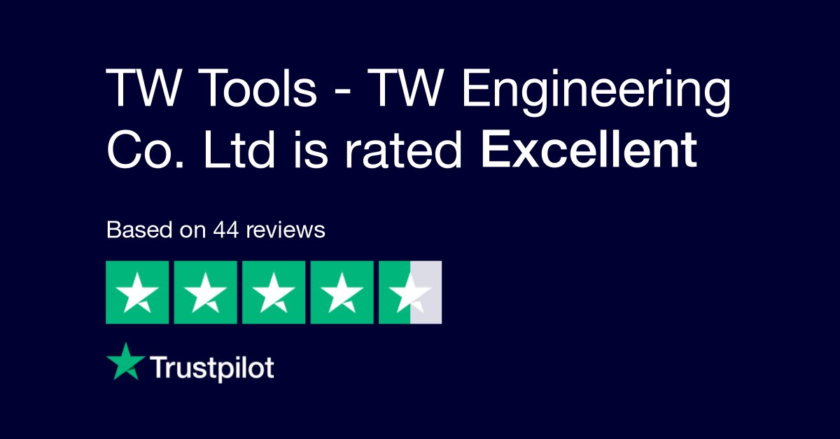 TWEngineering's tweet image. We are now rated 4.4 by our customers on Trustpilot! trustpilot.com/review/twtools…