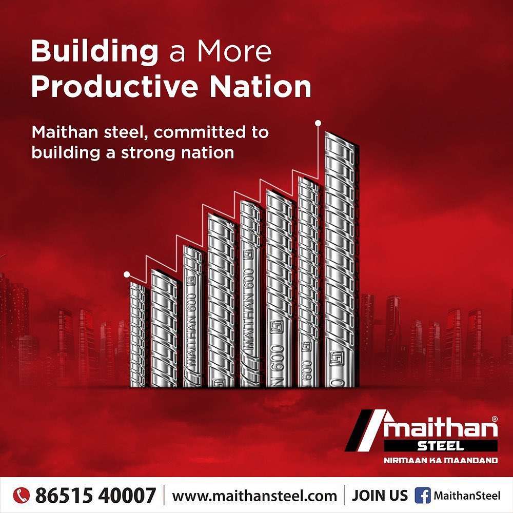 MaithanSteel's tweet photo. Strong matlab MAITHAN!

For more details log on to:
https://t.co/1FEGbkeOvm

#maithan #strongmatlabmaithan #tmt #tmtbar #construction #steel #steelbar #steelindustry #tmtbarmanufacturer #MaithanSteelandPowerLimited #mspl #Fe600 #tmtsariya #tmtste#development #building https://t.co/MAayNyJBCt