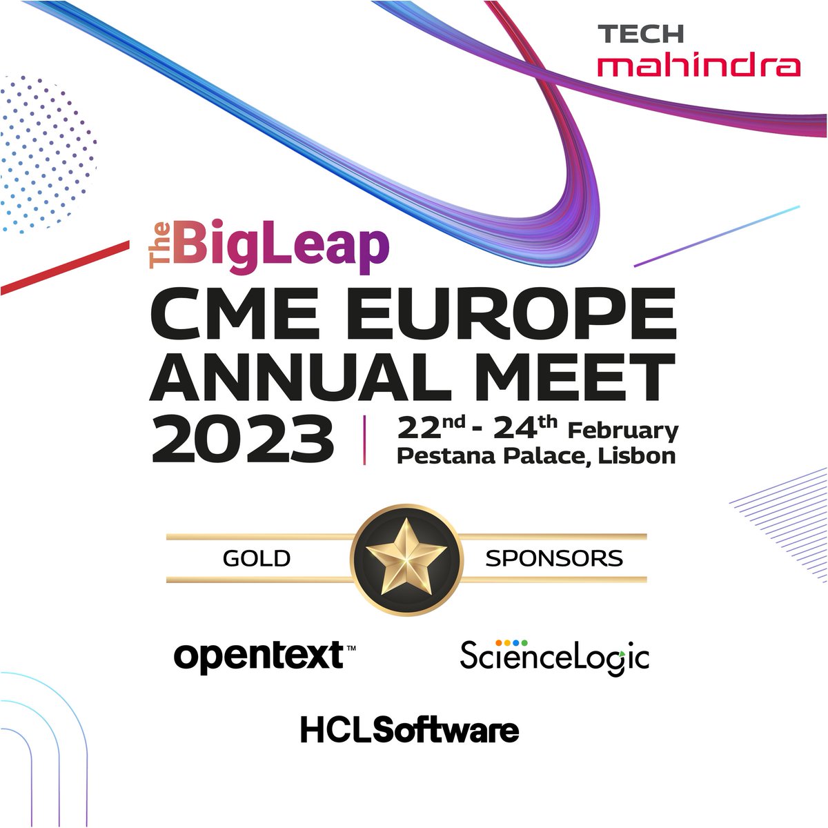 #RT @ScienceLogic: RT @tech_mahindra: We're pleased to host our trusted partners @OpenText, @ScienceLogic, and @HCLSoftware as Gold Sponsors at #TheBigLeap CME Europe Annual Meet 2023 in Lisbon.

We look forward to creating value and capturing memorable …