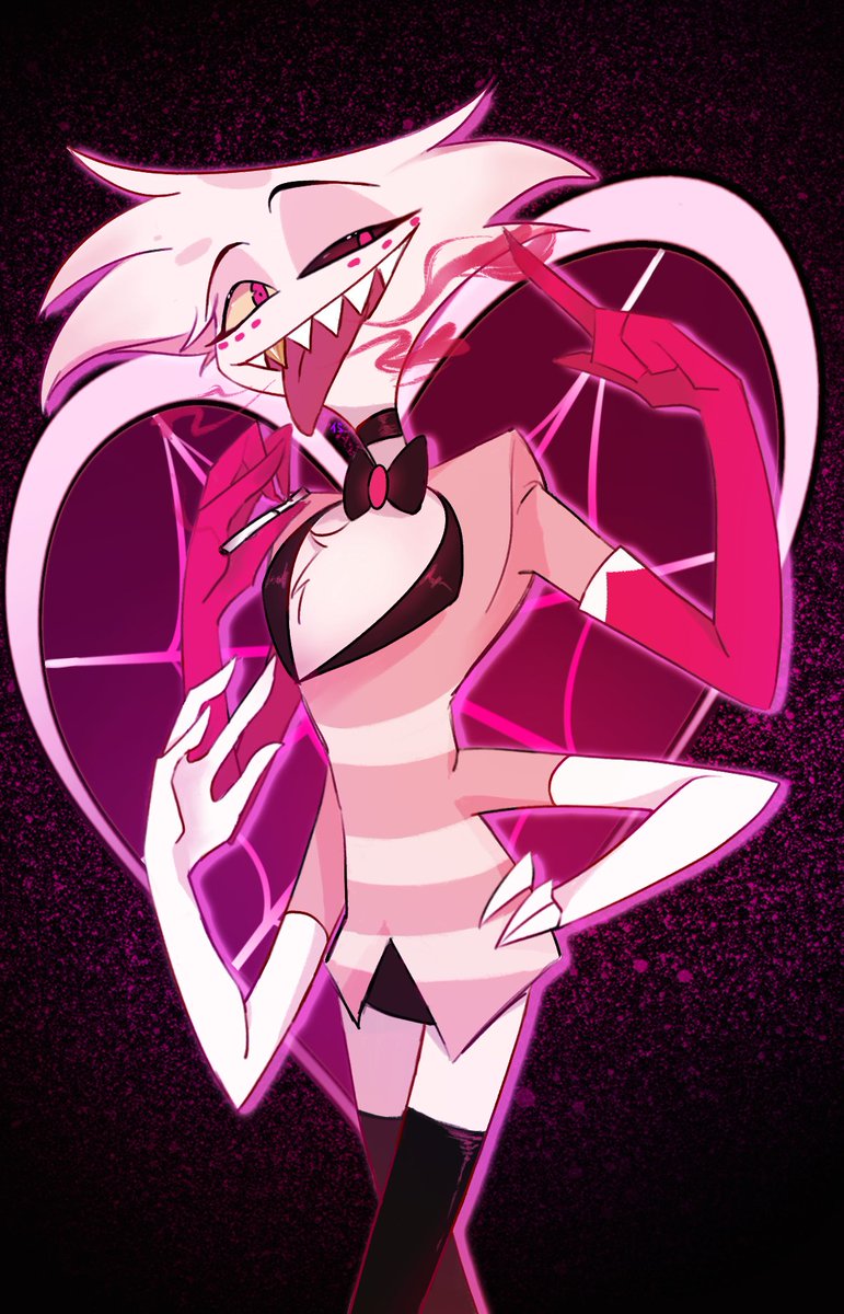 axifluffyboots's tweet photo. Omg it's 50% 50%.. come on and tell me he isn't the hottest in hell. ๐ญ๐ซ๐๐ #AngelDust #hazbinhotel #Angelsweep #VOTE4ANGEL https://t.co/fDktsX2Tuz