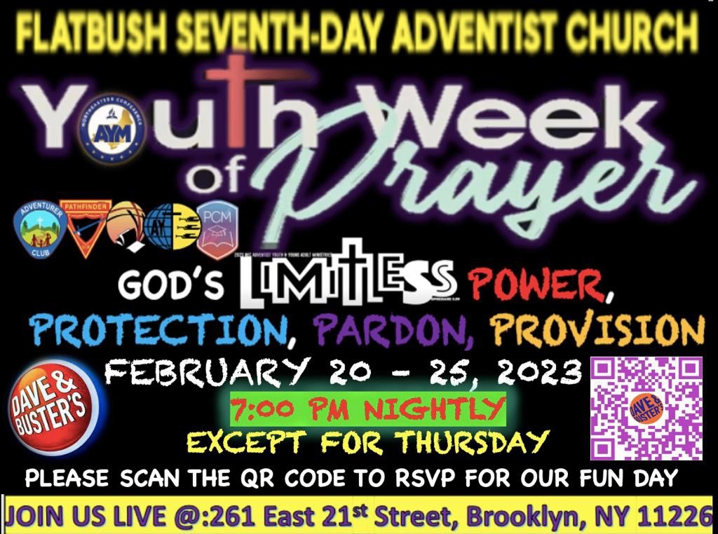 Flatbush Youth Week of Prayer. Join Us!