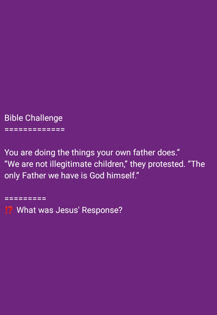 paphra_me's tweet image. #BibleChallenge
#WhatWasJesusResponse
