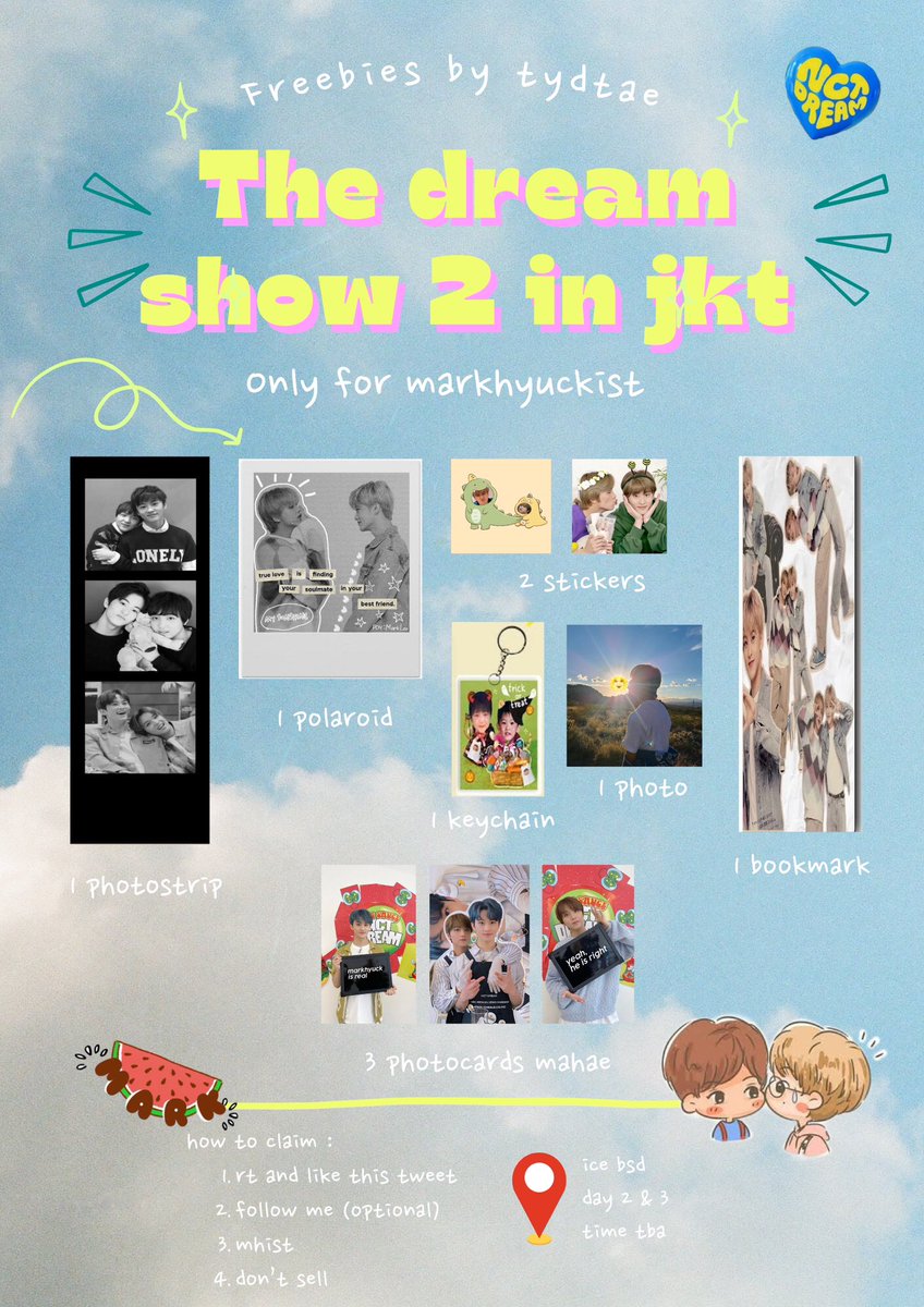 ˗ˏˋ ꒰ freebies tds 2 in jakarta ꒱ ˎˊ˗ 

✦ freebies kedua spesyielll buat mhist🫠and thankyou <a href="/cherrx05/">ยุนาคนธรรมดาเดินดิน</a> for letting me use her design❤️

📍ice bsd
⏰ tba 
🗓️ 5 &amp; 6 Maret 2023
💭 Thread for update!

⌗ rt and like are appreciated, details on pict😘

#THEDREAMSHOW2_in_Jakarta