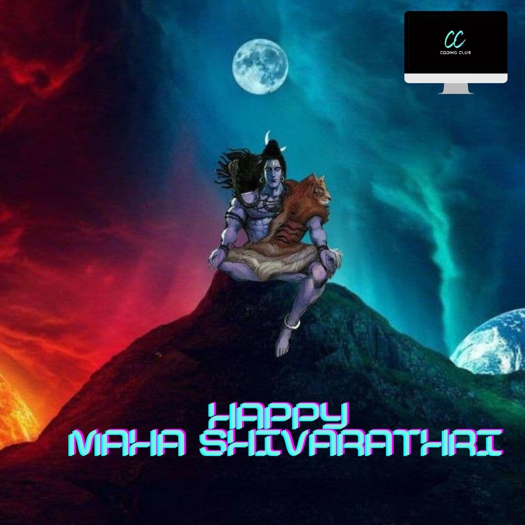 codingclub26's tweet image. Warm greetings to all on the divine day of 🔱Maha Shivaratri🔱

May the blessings of Lord Shiva🌺always stay with you and your family.

🙏🏼Wishing you good health, happiness, and prosperity on this holy festival🙏🏼
#Mahashivratri