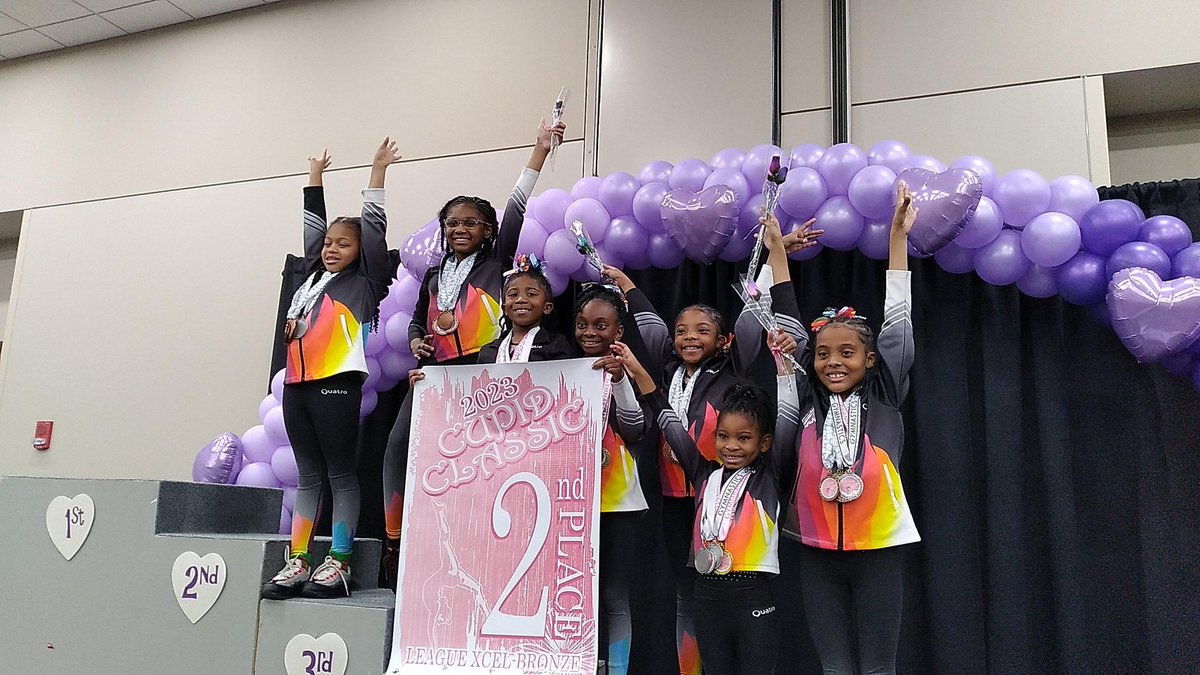 Bronze squad took 2nd at Cupid Classics!!!! Way to go ladies!!!

#FAIA
#RAYTOWN 
#KANSASCITY 
#BROWNGIRLSDOGYMNASTICS 
#HBCU
#HBCUGYMNASTICS
#GYMNASTICS https://t.co/NNhYFRTf0k