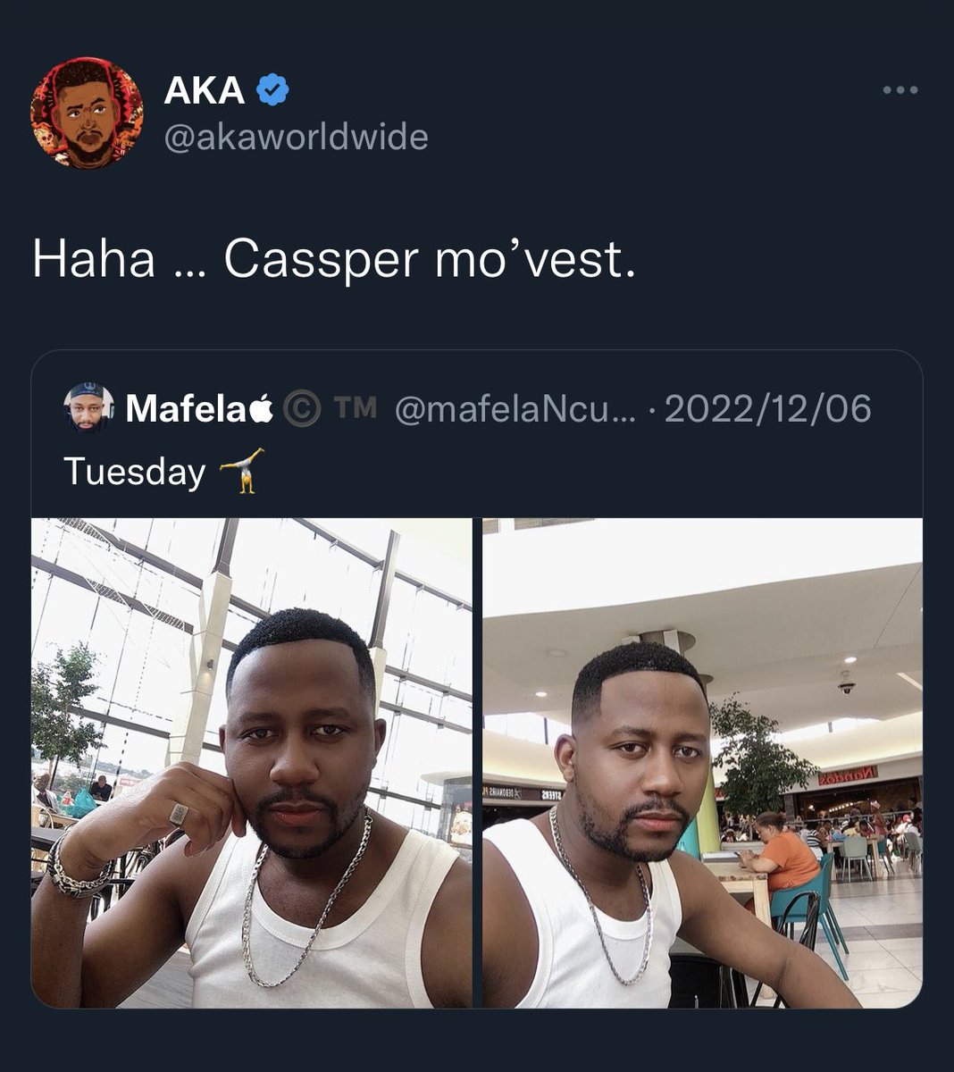 Selema_ka_patla's tweet photo. @casspernyovest &amp; @akaworldwide were bullshitting us, I see nothing but mad love between the two! Can’t imagine how Refiloe Phoolo must be feeling like after losing a brother in Kiernan Forbes
#AKAMemorial #AKAFuneral #akamemorialservice Uncle Tony https://t.co/raQrNQ2aZ6