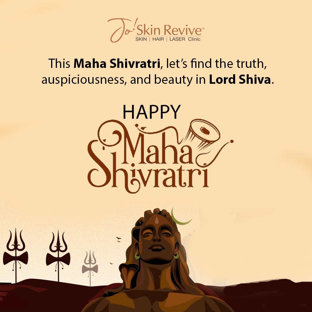 'Team Jo! Skin Revive warmly extend our Maha Shivratri wishes to you and your family. '

#happymahashivratri #mahashivratri #shivratri #mahadev #lordshiva #festival #celebration #skintreatment #skin #hair #skincare #haircare #bestdoctor #bestdermatologist #joskinrevive