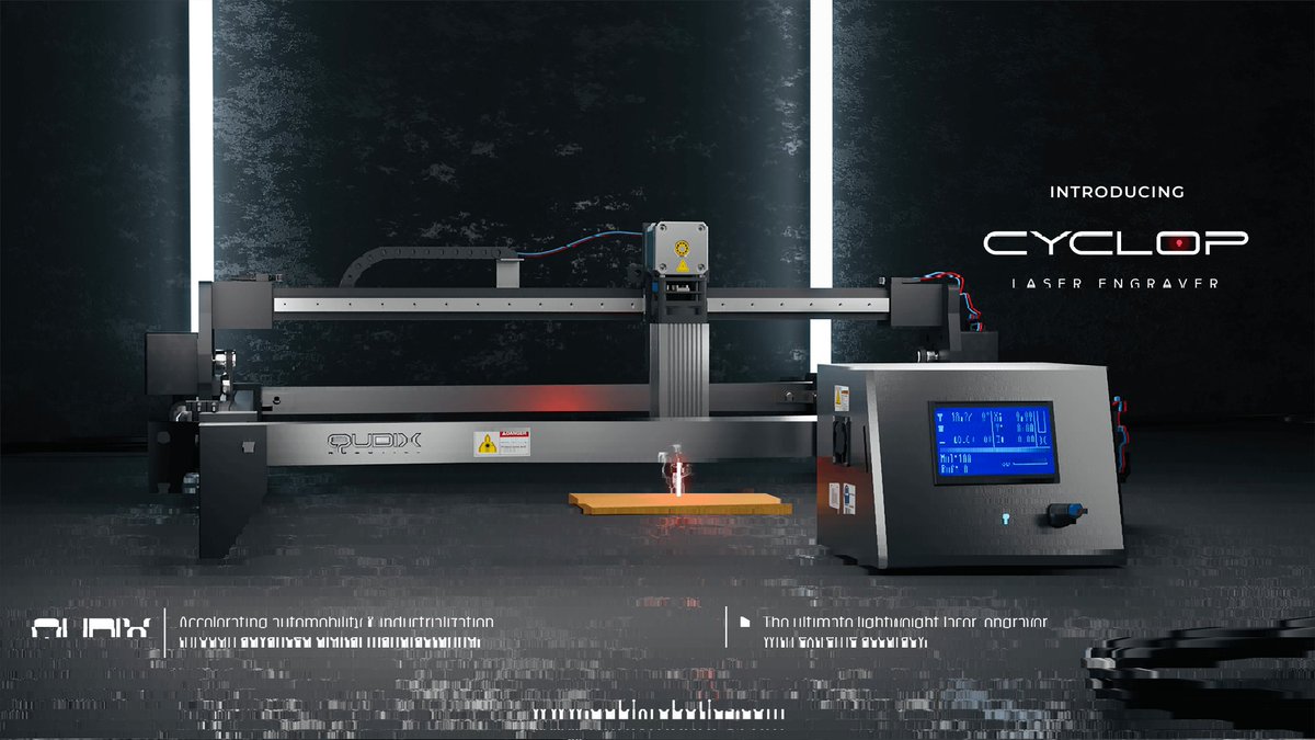 sanga_kanthema's tweet image. Introducing #CYCLOP, our Desktop LASER power engraving machine from @QubixRobotics. 

*High LASER power
*Portable 
*High stability 
*Open source.....

Coming to production, soon.