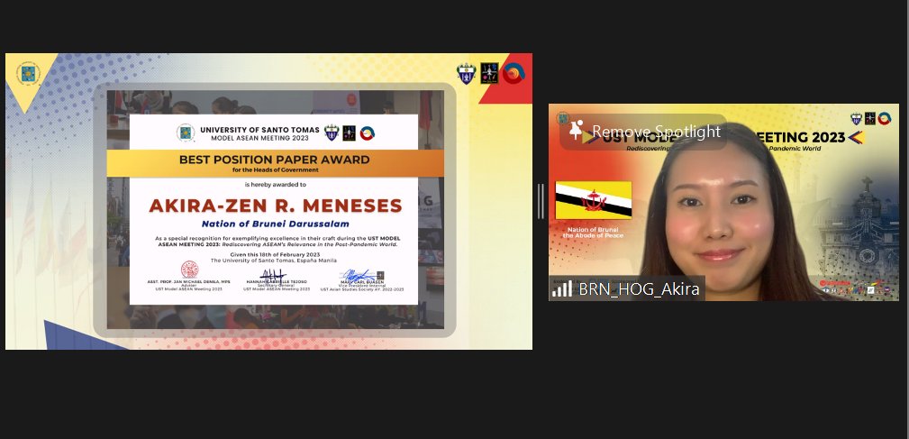 USTModelASEAN's tweet photo. ASCC: Gabriel Emmanuel D. Gabrillo & Patricia Mae O. Rebong - Malaysia
HOG: Akira Zen R. Meneses - Brunei
Congratulations!
#USTMAM2023
#USTMAMnifyingAt9
#SiyamWithUSTMAM
(2/2) https://t.co/keqE0s9yJN