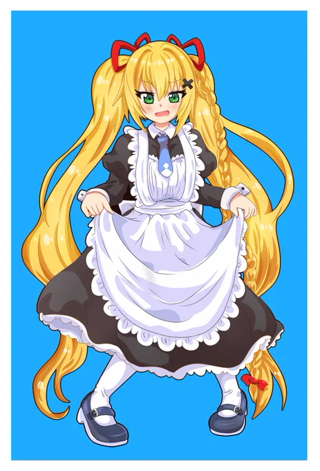 メイドには役職によって色々と種類があるそうですが、彼女は何メイドが似合うかな。#金剛いろは#いろは絵馬 