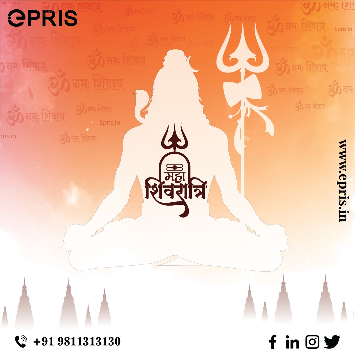 EprisIn's tweet photo. HAPPY MAHA SHIVRATRI 🕉️🙏
#shivarathri #MahaShivaratri #Mahashivratri2023 #SHIVA #Trending #bholanath #Parvati #viral #ViratKohli #shivratrispecial #Shivratri2023 https://t.co/AsHY4JzMEU