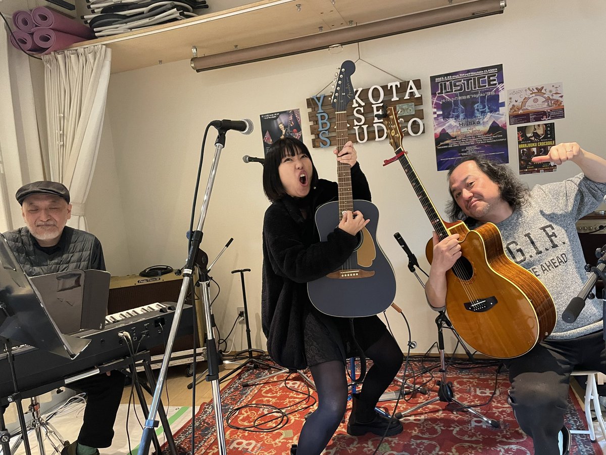 okappa_myk's tweet image. 本番前のリハーサル終わりました！
#YOKOTABASESTUDIO