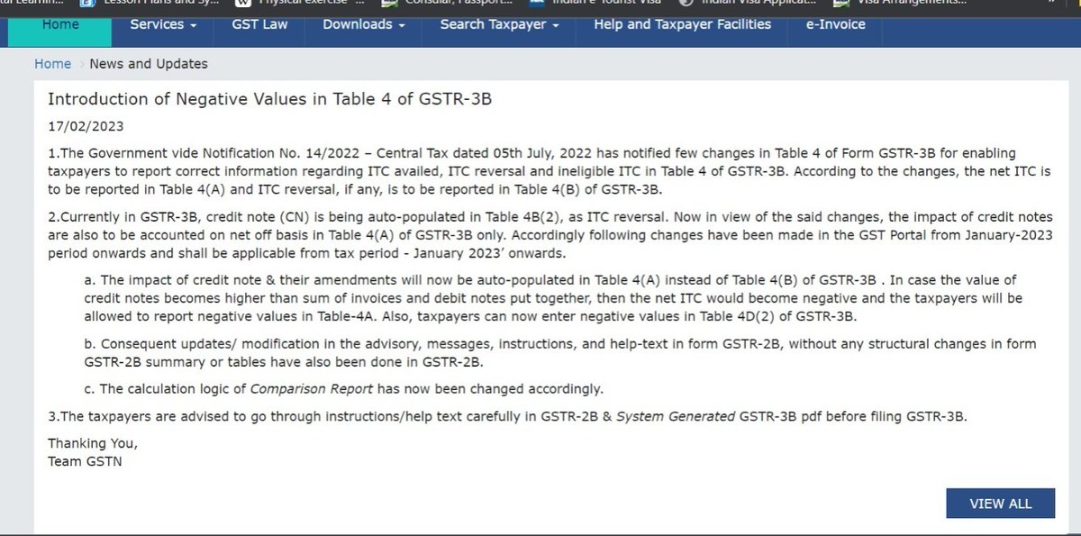 procap_india's tweet photo. Introduction of Negative Values in Table 4 of GSTR-3B
@procap_india

#gst #gstr3b #negativevalueadd #gstupdates #professionalcapsule #professionalupdate #professionalupdates https://t.co/c6YJFdGE9h