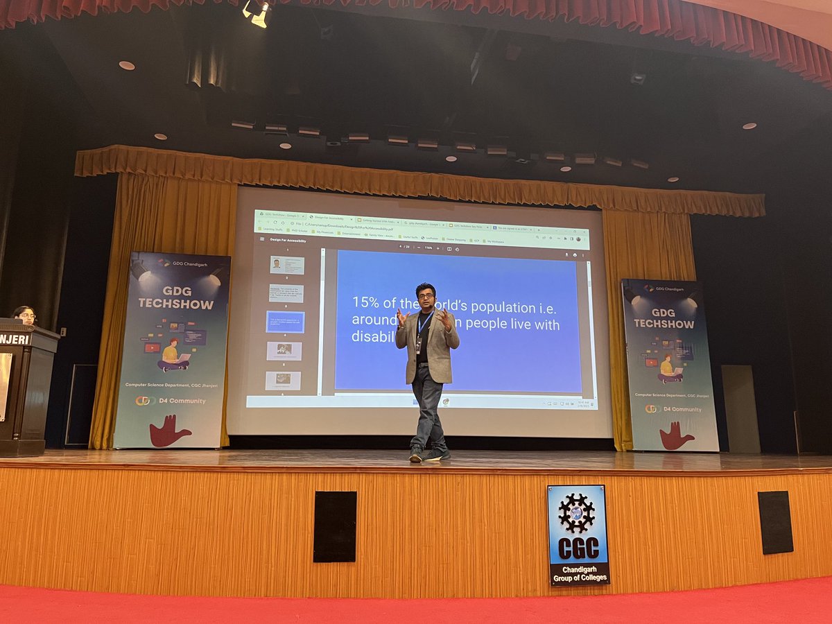 codestellar's tweet image. Talked about “Design for Accessibility” at #GDGTechShow #codestellar