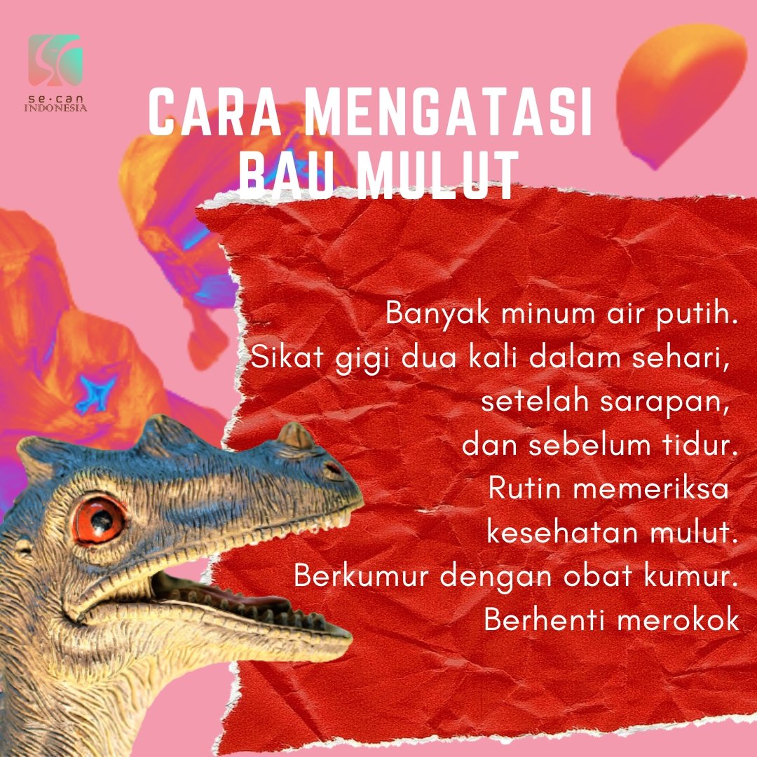 IndonesiaSecan's tweet photo. Bete gak sih dibilang bau mulut karena habis makan makanan tertentu 😭

Makanya nih, Mimin kasih tau apa aja jenis makanan yg bisa bikin bau mulut 🫢 tapi yg paling penting sih jaga kesehatan dan kebersihan mulut, ya! 

#oralhealth #oralhygiene #oralcare #food #HealthTips https://t.co/q7PCfmpCm1