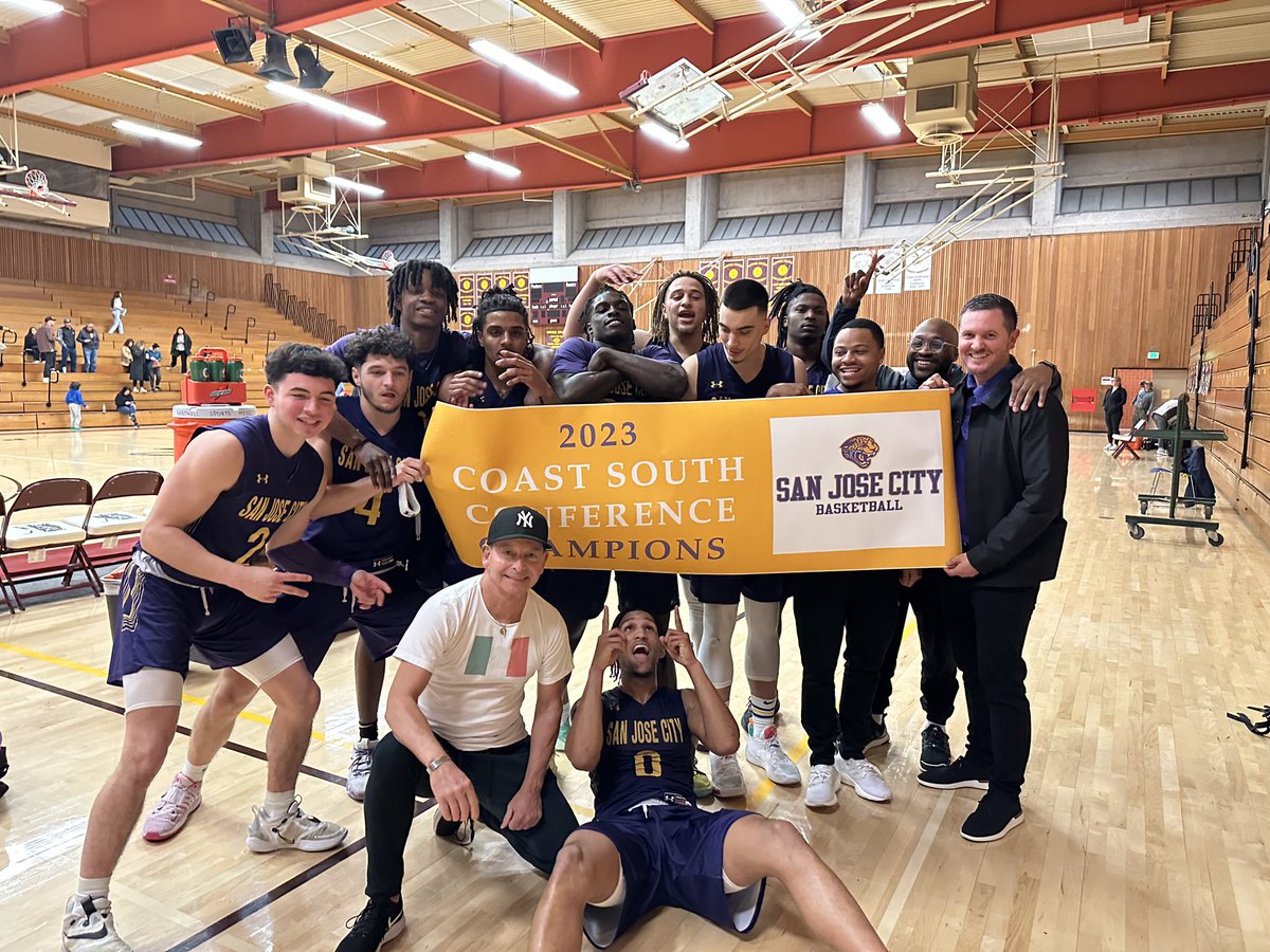 2023 Coast South Conference Champs…San Jose City College 💛💜
Go Jags!! 🐆
@sanjosecitymbb @Rowena_SJCCPrez @SJCityCollege