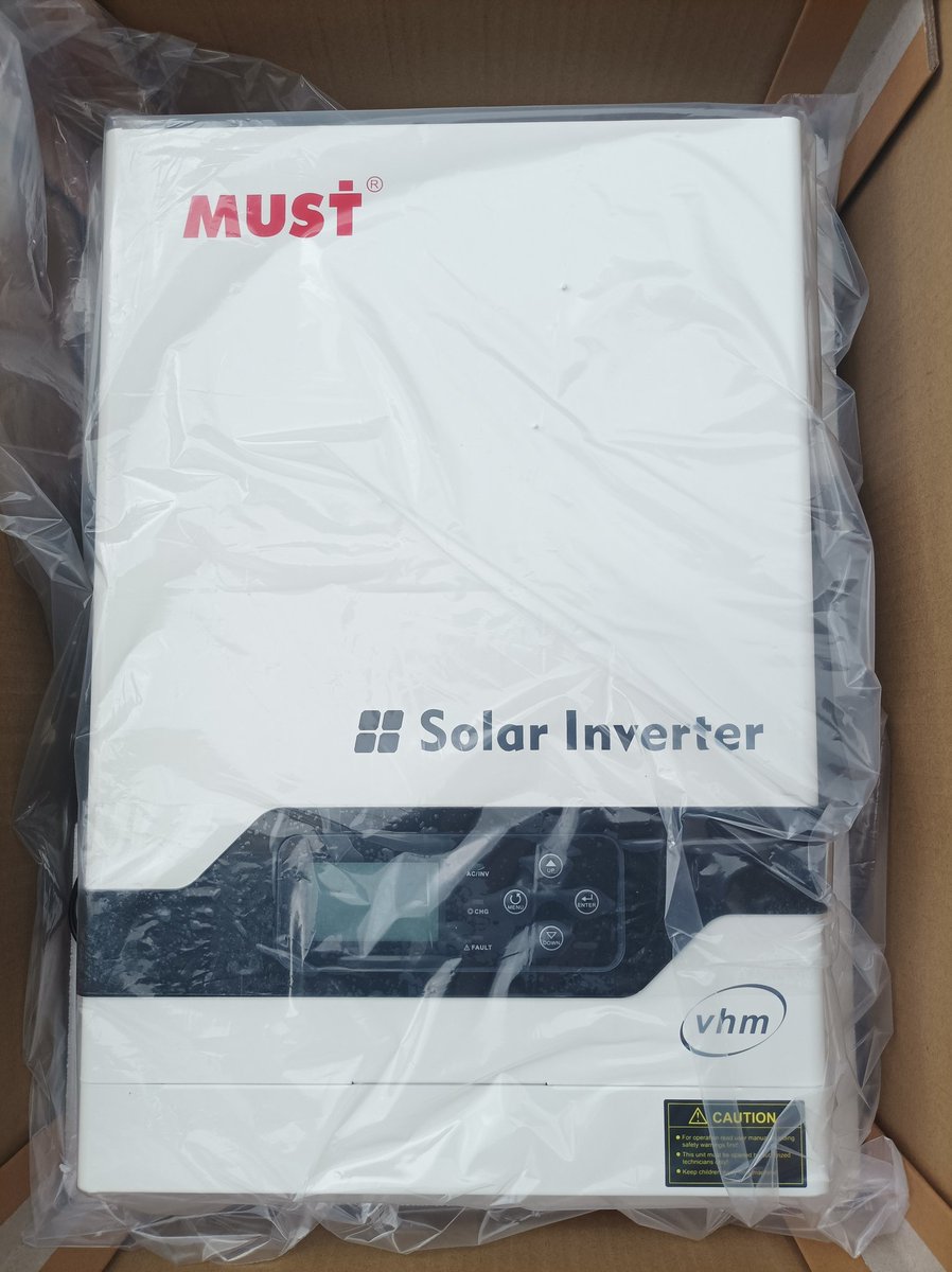 Introducing the new must 5kva 48v Solar inverter. It gives you value for money and its performance is well above par.

Price 💰5️⃣5️⃣0️⃣
Comes with 1 year warranty

Contact us on 
Sales : 0788722052
Technical: 0719225698