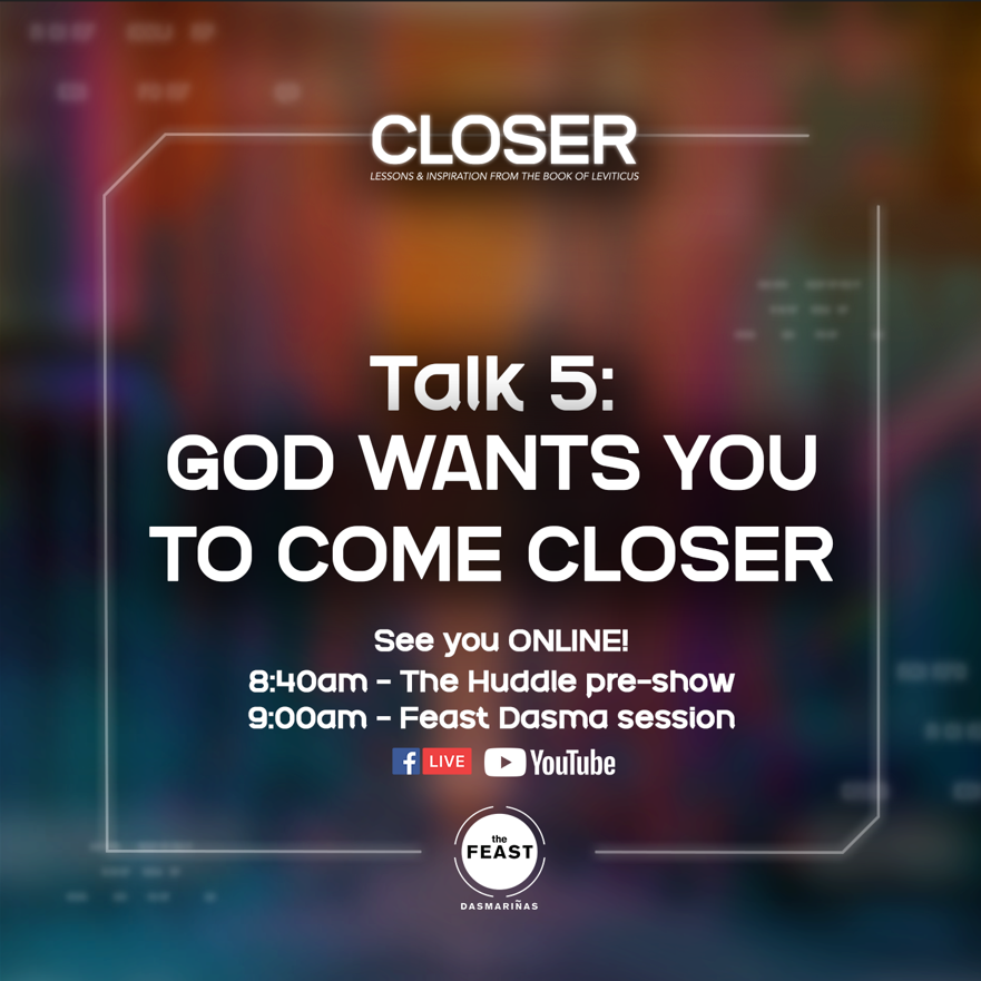 TheFeastDasma's tweet photo. Feast time ulit bukas! See you online! <3

We will begin at 8:40am with our The Huddle pre-show, followed by our Feast Dasma session at 9:00am. See you!

#TheFeastDasma
#youareloved https://t.co/7rAVYwSqnt