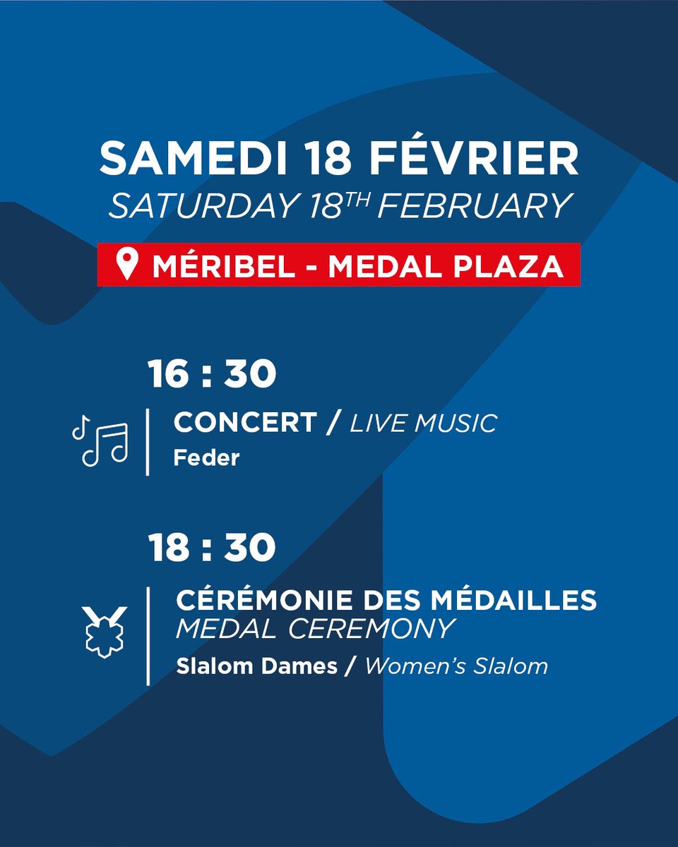 Le programme du jour ! 🗓️
Plus d’infos sur 👉 courchevelmeribel2023.com
————
🇬🇧 Today’s program! 🗓️
More info on 👉 courchevelmeribel2023.com

#courchevelmeribel2023 #courchevel #meribel #ski2023
