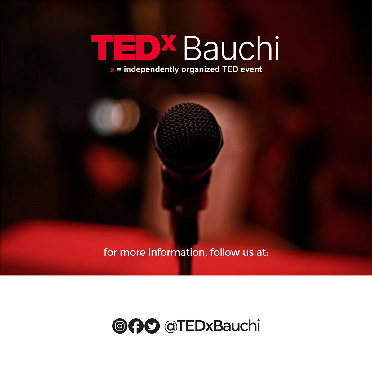 TedxBauchi's tweet photo. #TedxBauchi coming soon .
#Tedtalk
#Tedevent
#Tedspeakers
#Bauchi
#BreakingNews https://t.co/9zTIRSOfS7