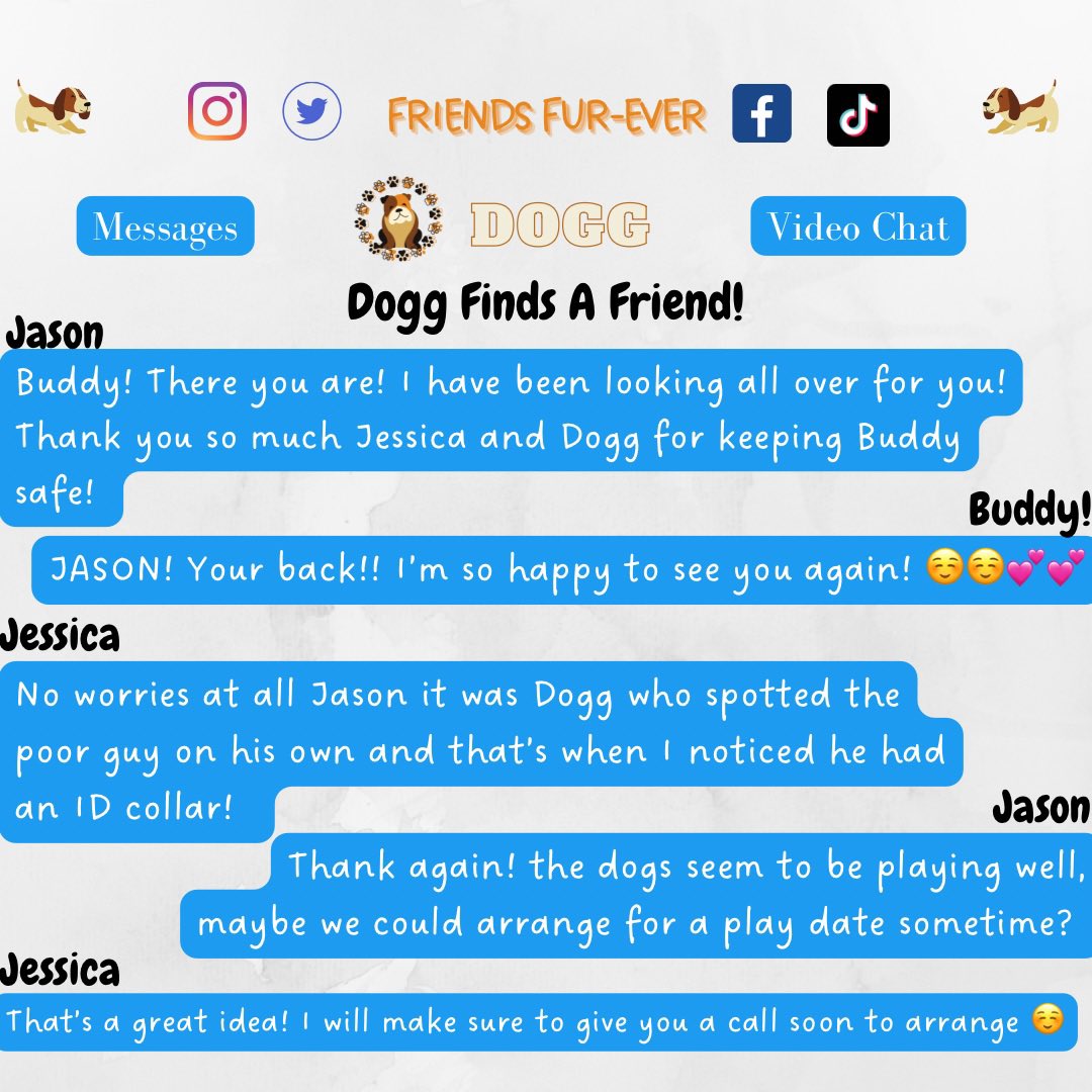 Friendsfurver22's tweet photo. 🐶Dogg finds a Friend🐶 #dogtexts #abandoneddog #lostpuppy #lonely #owner https://t.co/rrBj4CioSS