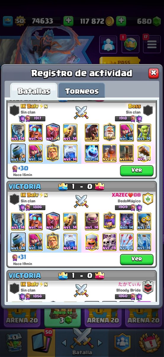 Top#1059 cerrando contra el crack de <a href="/BossCR/">Boss</a> .Admito q jugar con Golden,arqueras y mortero no es lo mas sano  q he hecho😒🥴.
<a href="/Cesar47528113/">Cesar</a> 
Apoyo💙🙏