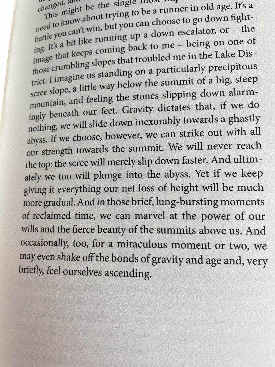 petrabijs's tweet photo. @richardaskwith Just reached pg 207. What a beautiful and inspiring bit of writing 😍#TheRaceAgainstTime #DownWithGravity #MastersAthletics #running #mastersrunning https://t.co/hXMAilT3M6