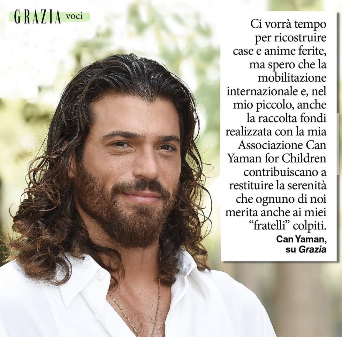 «La mia famiglia e i miei cari vivono a Istanbul quindi non hanno subìto danni, ma il pensiero del terremoto, delle persone disperse e delle vittime mi accompagna ogni minuto e mi addolora profondamente».  #CanYaman  per <a href="/Grazia/">Grazia.it</a> 

Can Yaman for Children 👇🏼
canyaman.it/terremoto-in-t…