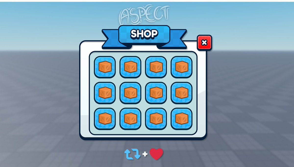 🛒Crate shop!
I'm pretty happy about how this one turned out!

⭐️Order here: Aspect_#7026

💖&amp; 🔃 are appreciated!
#RobloxDev #robloxUI #robloxart #RobloxGFX