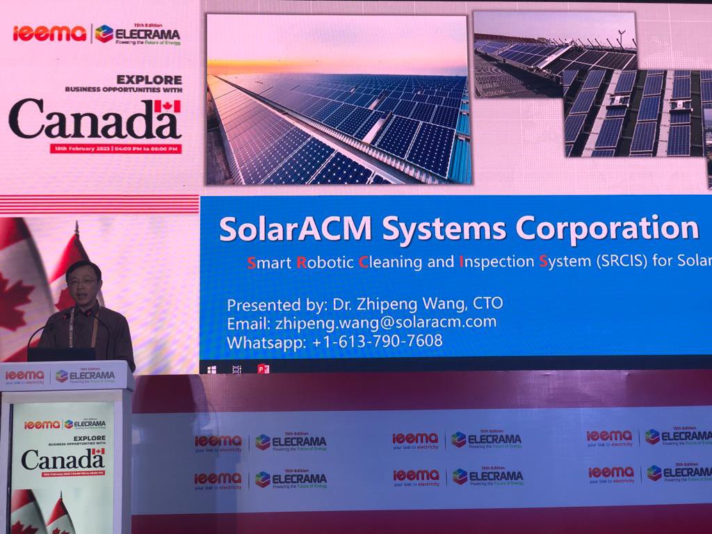 DeborahRH_'s tweet photo. ✅ Done and done! Eight 🇨🇦 companies just pitched to an audience of 60+ participants at #ELECRAMA, here are pics of just a few of them. Well done #Daanaa @EfficiencyCap #Enertics @Power_HV_ @quadrogen #SolarACM @ThermalfrostInc @ZenEbikes https://t.co/rnV1LTklRd