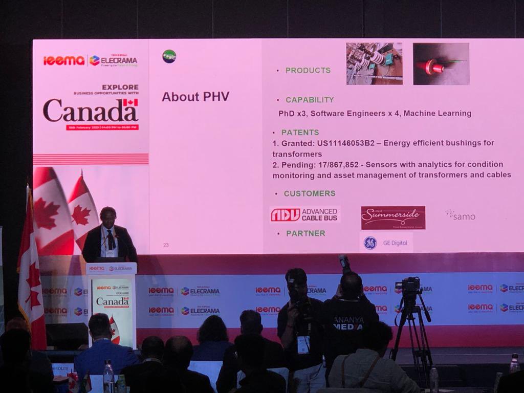 DeborahRH_'s tweet photo. ✅ Done and done! Eight 🇨🇦 companies just pitched to an audience of 60+ participants at #ELECRAMA, here are pics of just a few of them. Well done #Daanaa @EfficiencyCap #Enertics @Power_HV_ @quadrogen #SolarACM @ThermalfrostInc @ZenEbikes https://t.co/rnV1LTklRd